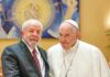 Lula é recebido pelo papa Francisco para falar de ditadores Ortega e Maduro