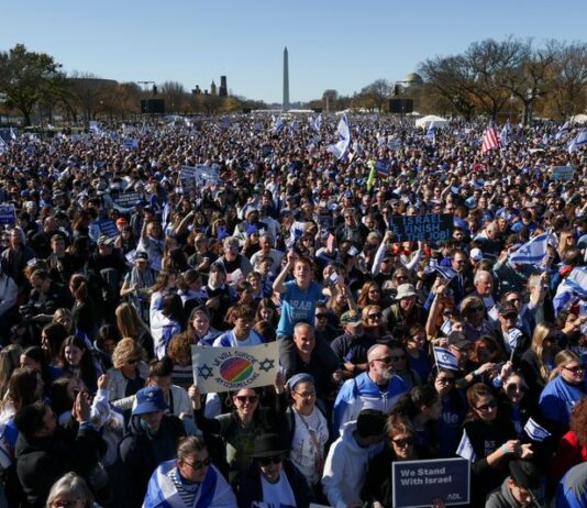 Marcha pró-Israel reúne cerca de 300 mil pessoas em Washington