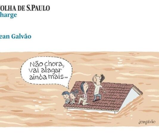 Charge da Folha sobre o RS gera protestos nas redes sociais