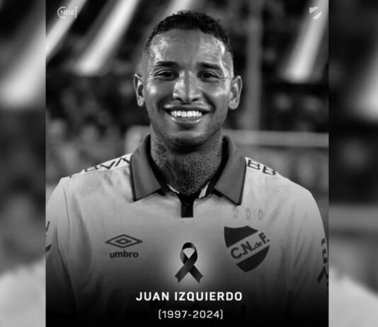 Morre Izquierdo, jogador que sofreu arritmia em jogo contra São Paulo