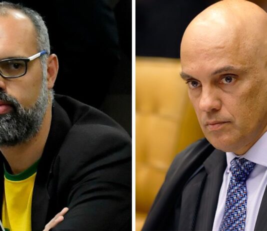 “Dá vontade de mandar uns jagunços pegar esse cara na marra e colocar num avião brasileiro”, disse assessor de Moraes em mensagem sobre Allan dos Santos