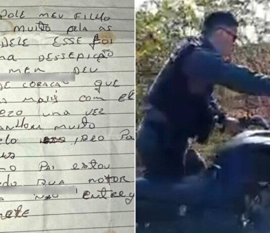 Pai de suspeito devolve motocicleta roubada e deixa bilhete, em Camocim: ‘Desculpa pelo meu filho’