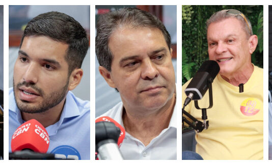 Pesquisa prefeito de Fortaleza: Cap. Wagner 24%, André 22,1%, Evandro 19,4%, Sarto 16,8% e Girão 3%