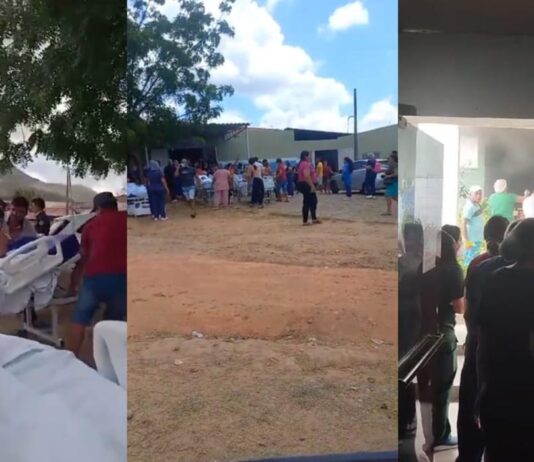 Incêndio atinge Hospital Municipal de Maranguape e pacientes são colocados em macas do lado de fora