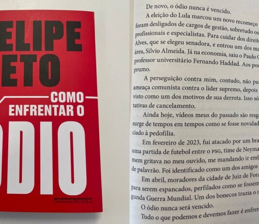 Em livro contra “o ódio”, Felipe Neto exalta ex-ministro de Lula acusado de assédio sexual