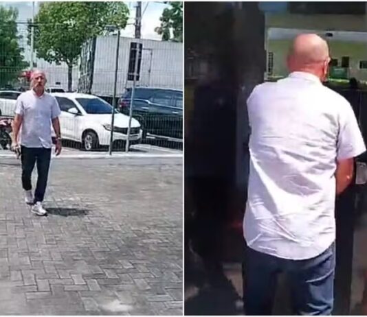 Inspetor Alberto depõe em delegacia sobre vídeo em que aparece maltratando porco