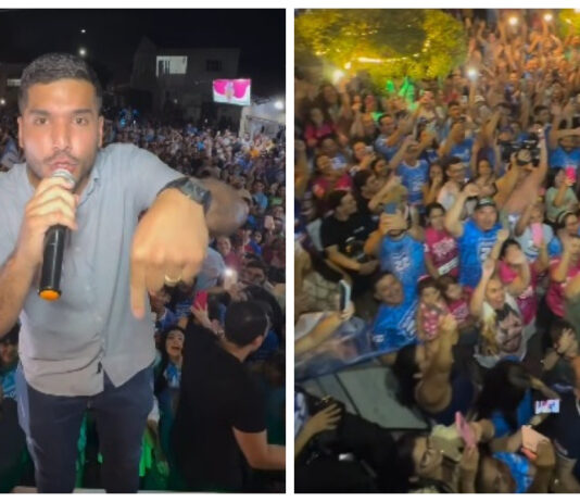 André Fernandes reúne multidão em evento de agradecimento de votos no Conjunto Ceará