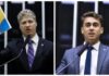 Deputados Nikolas Ferreira e Van Hattem se manifestam pelo impeachment de Lula