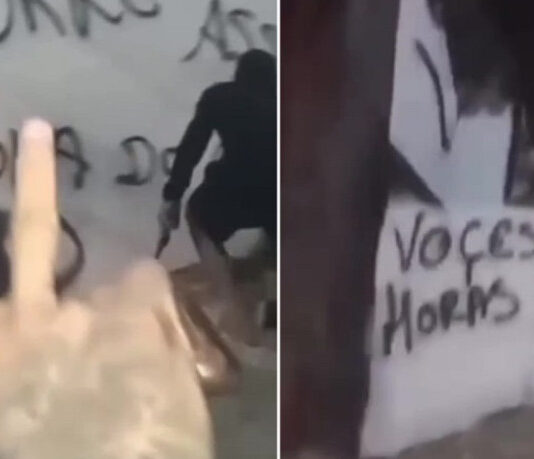 Armados, criminosos gravam vídeos ameaçando expulsar moradores no Quintino Cunha