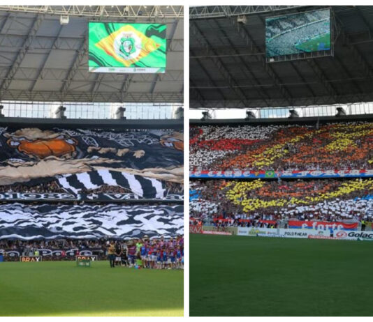 Setores onde ficam torcidas organizadas não terão reconhecimento facial na final do Campeonato Cearense.