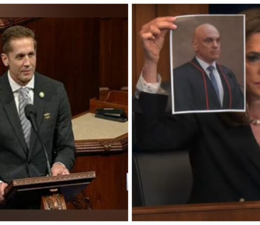 Congressistas americanos pedem sanções contra Alexandre de Moraes após “exílio” de Eduardo Bolsonaro