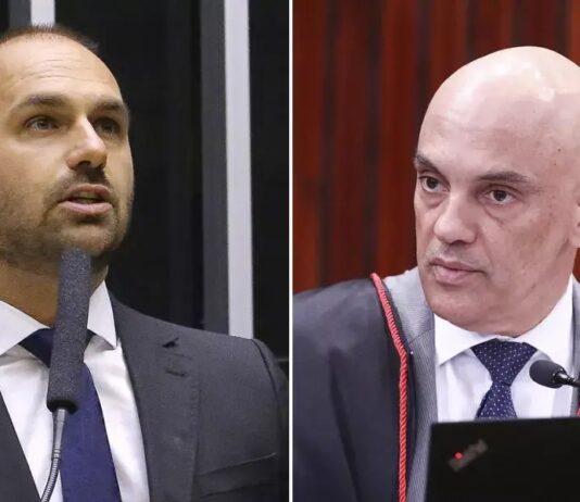 Moraes cobra PGR sobre pedido para investigar Eduardo Bolsonaro