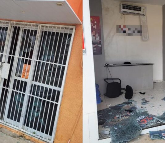 Loja de empresa provedora de internet é atacada por facção criminosa em Caucaia