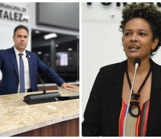 Após criticar a fala da vereadora do PSOL que defendia o prefeito Evandro Leitão, do PT, o vereador Julierme Sena (PL) foi chamado de estúpido.