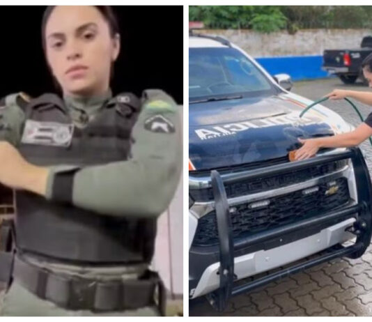 Em decisão final, soldada Mayara Kelly é punida por 2 dias de prisão após divulgar vídeo lavando viatura e ensinando a aplicar torniquete.