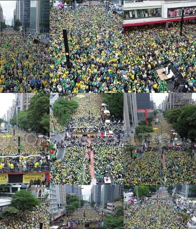 Site com fontes na Policia militar de SP diz que manifestação teve mais de 300 mil pessoas
