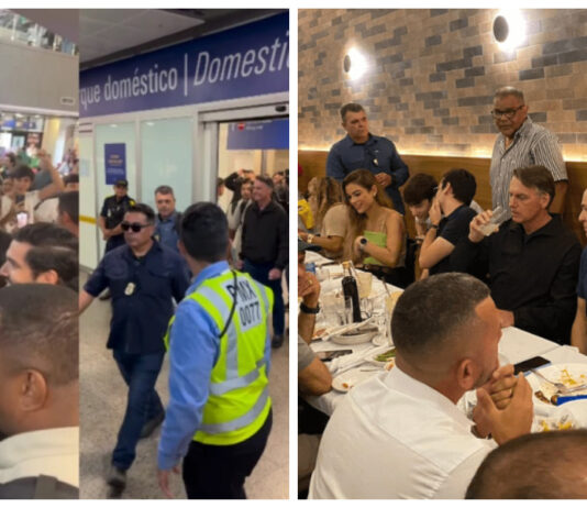 Após recepção em aeroporto com gritos de ‘mito’, Bolsonaro almoça com lideranças do PL e novos aliados do PDT no Ceará