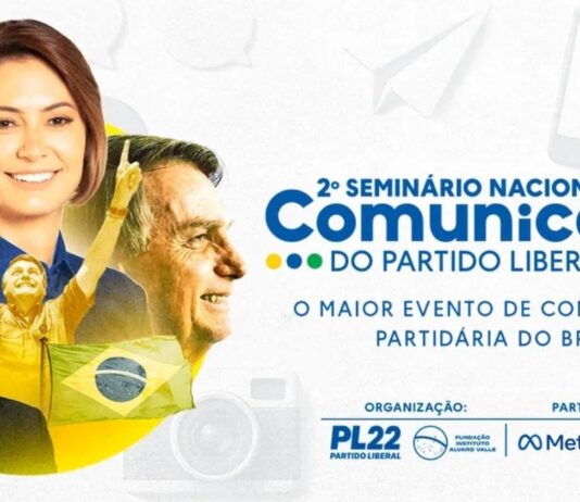 Jair Bolsonaro faz vídeo convidando para o 2° Seminário Nacional de Comunicação do Partido Liberal em Fortaleza.