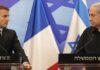 Netanyahu volta a acusar Macron de apoiar o Hamas