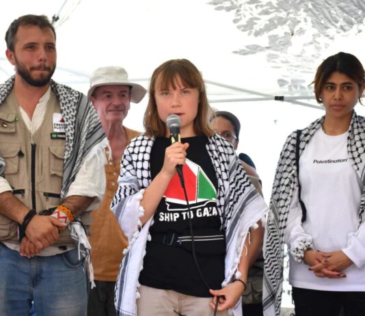 Brasileiro que viaja com Greta foi ao enterro de líder do grupo terrorista Hezbollah