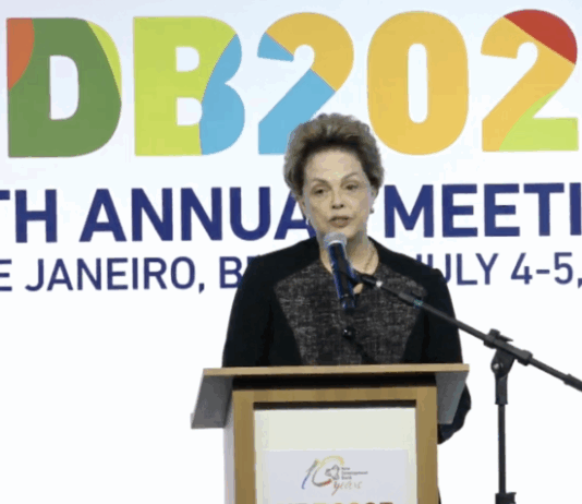 Dilma defende moeda dos Brics e critica sanções de Trump