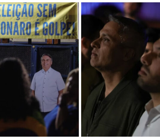 Deputado André Fernandes, Gustavo Gayer, Zé Trovão, entre outros, participam de vigília após 1º dia do julgamento de Bolsonaro.