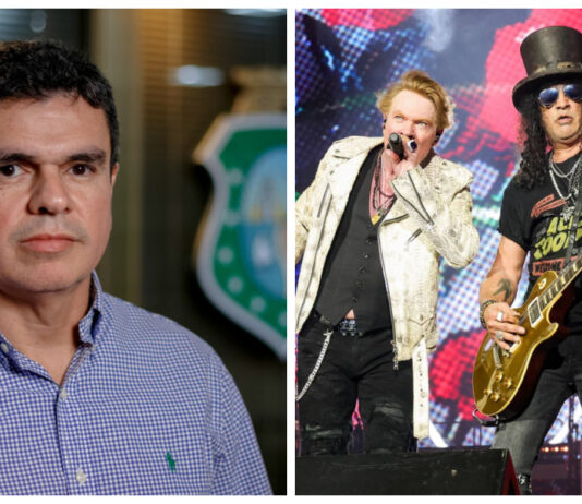 Secretário Chagas Viera usa confirmação de show do Guns N’ Roses em Fortaleza para promover o governo Elmano.