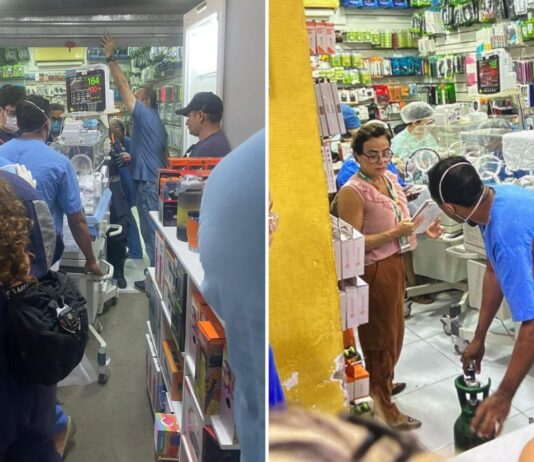 Bebês resgatados de incêndio no Hospital César Cals foram levados para o Beco da Poeira