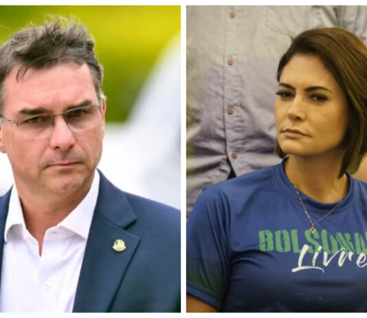 Sen. Flávio Bolsonaro diz que Michelle foi “autoritária e constrangedora” com dep. André Fernandes