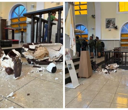 Homem invade Santuário de São Benedito e destrói imagem histórica no Centro de Fortaleza.