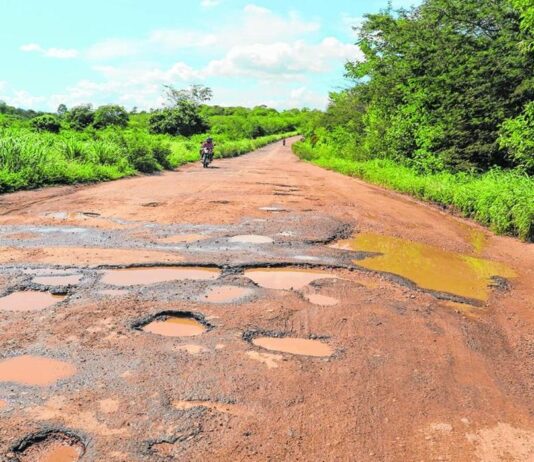 Anunciada há mais de um ano, reforma da ‘Estrada do Agro’ na CE-123 ainda não saiu do papel e não tem data de previsão.