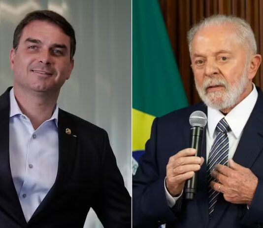 Nova pesquisa traz empate técnico entre Flávio Bolsonaro e Lula no segundo turno.