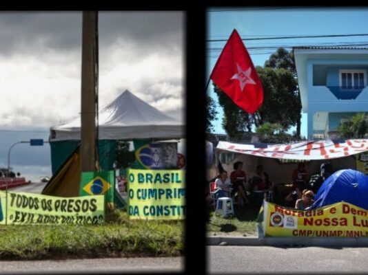 Moraes proíbe acampamentos bolsonaristas na Papudinha, mas permitiram quando Lula estava preso.