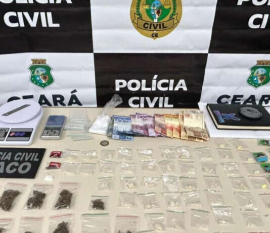 Delivery do tráfico: entregador de app é preso com maconha, MD, crack e ecstasy em Sobral