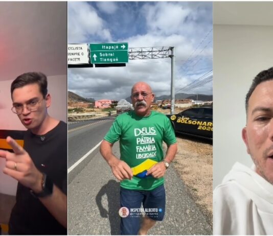 Deputado Carmelo Neto e vereadores Inspetor Alberto, Bella Carmelo e Tancredo dos Santos estão a caminho para participar de caminhada para Brasília.