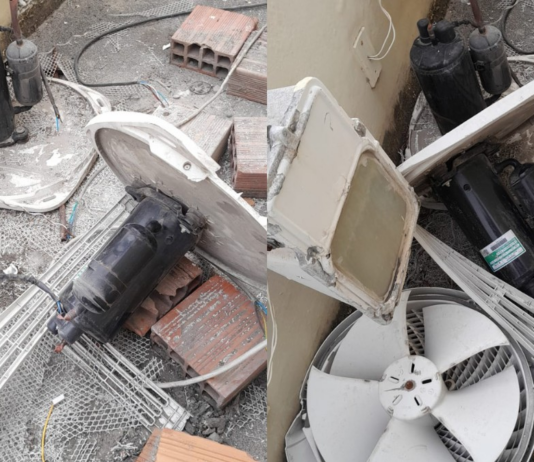 Intolerância religiosa: Igreja da Praia de Iracema tem peças de ar-condicionado furtadas e paredes pichadas, 2º ataque em menos de 1 mês.