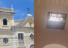 Homens sobem no telhado de igreja e furtam sino com uma corda no Centro de Fortaleza
