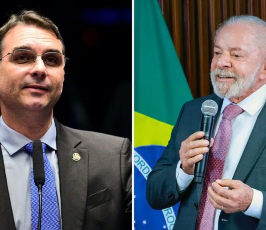 Flávio Bolsonaro passa Lula em pesquisa Datafolha.