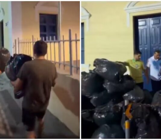 Perseguição? Justiça proíbe André Fernandes e Marcelo Mendes de fazer protesto utilizando lixo após divulgação de vídeo.