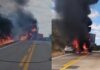 Casal morre carbonizado na mesma rodovia de acidente com atletas de basquete no Ceará