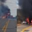 Casal morre carbonizado na mesma rodovia de acidente com atletas de basquete no Ceará