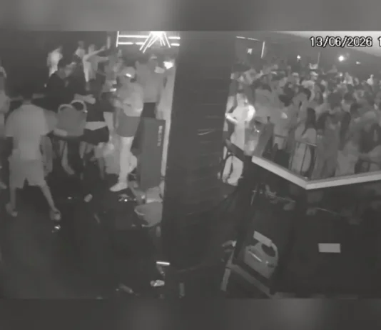 Câmera flagrou mulher agredindo filha de Oswaldo Eustáquio no Distrito Federal.