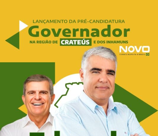 Eduardo Girão faz lançamento da sua pré-candidatura a governador do Ceará em Crateús nesse sábado (20).