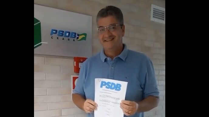 Ex-vereador Sidney Brasil vai à sede estadual do PSDB para garantir ida de Ciro Gomes a Aracoiaba.