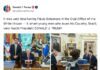 Trump publica fotos com Flávio Bolsonaro na Casa Branca
