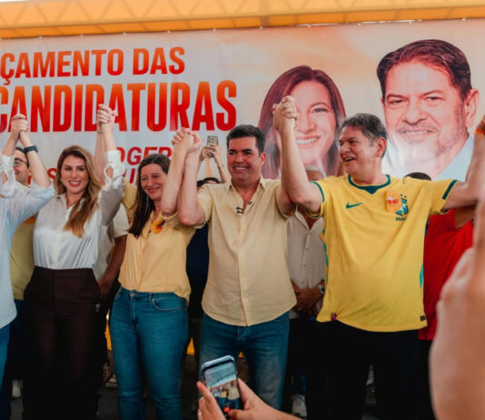 Cid lança pré-candidaturas de Lia Gomes e Roger Aguiar e não fala sobre e não pede apoio para Elmano.