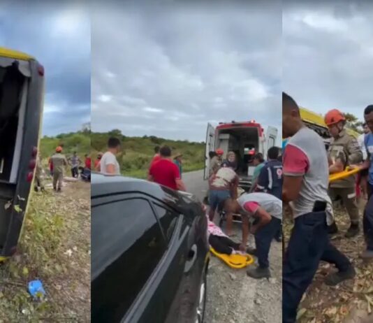 Acidente com ônibus de romeiros em Canindé deixa pelo menos 2 mortos e mais de 36 feridos