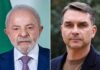 Pesquisa PoderData/Aya traz empate entre Flávio e Lula no 2° turno.