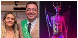Após repercussão negativa e com mulher como candidata a deputada estadual, prefeito do PT em São Gonçalo do Amarante diz que estátua do diabo não foi autorizada.