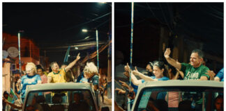 Lucinildo Frota mobiliza apoiadores em carreata pró-Flávio Bolsonaro em Maracanaú